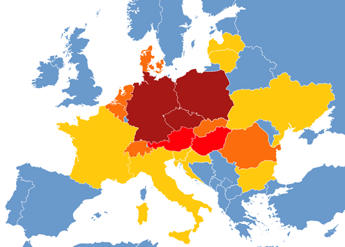 tripleacodes european heatmap